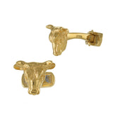 Louis Martin 18KT Yellow Gold Vermeil Bull Cufflinks