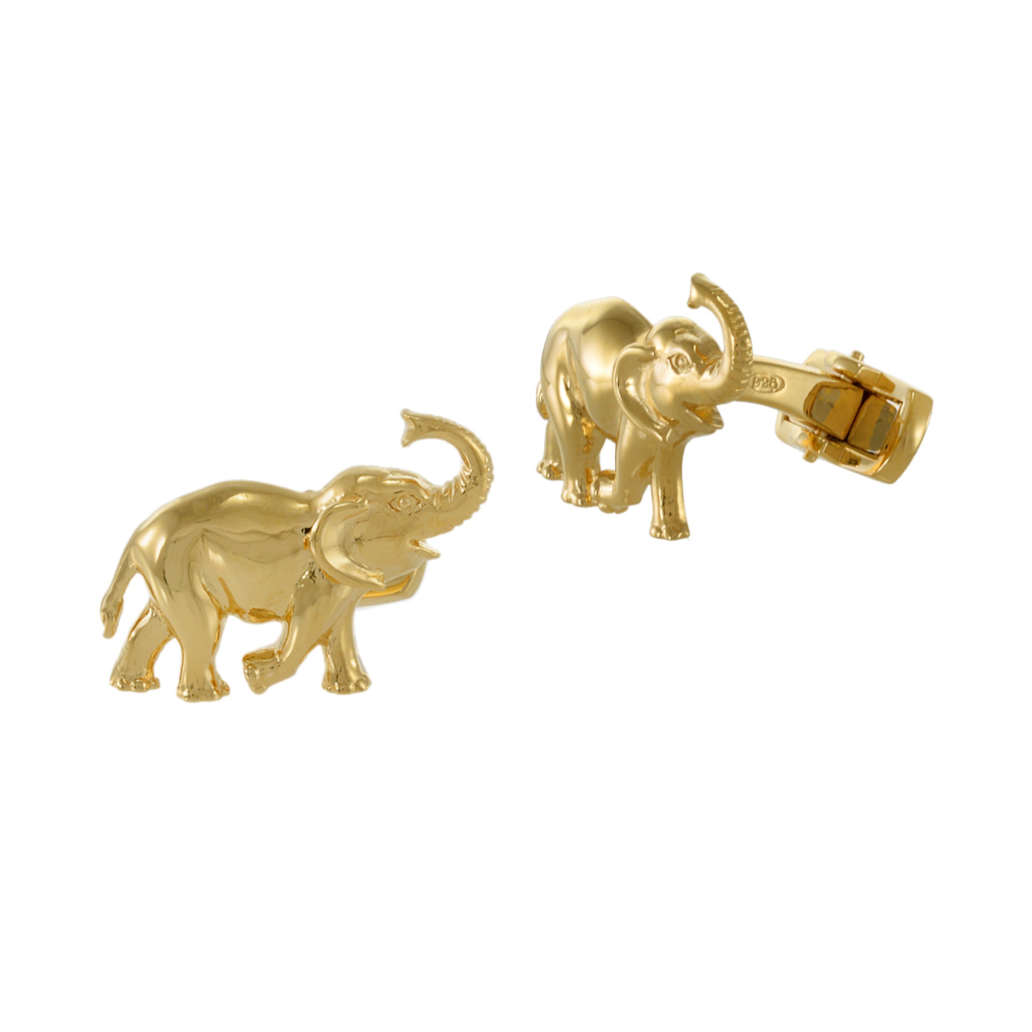 Louis Martin Vermeil Elephant  Cufflinks