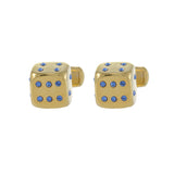 Louis Martin Vermeil Dice Cufflinks