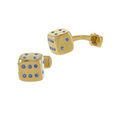 Louis Martin Vermeil Dice Cufflinks