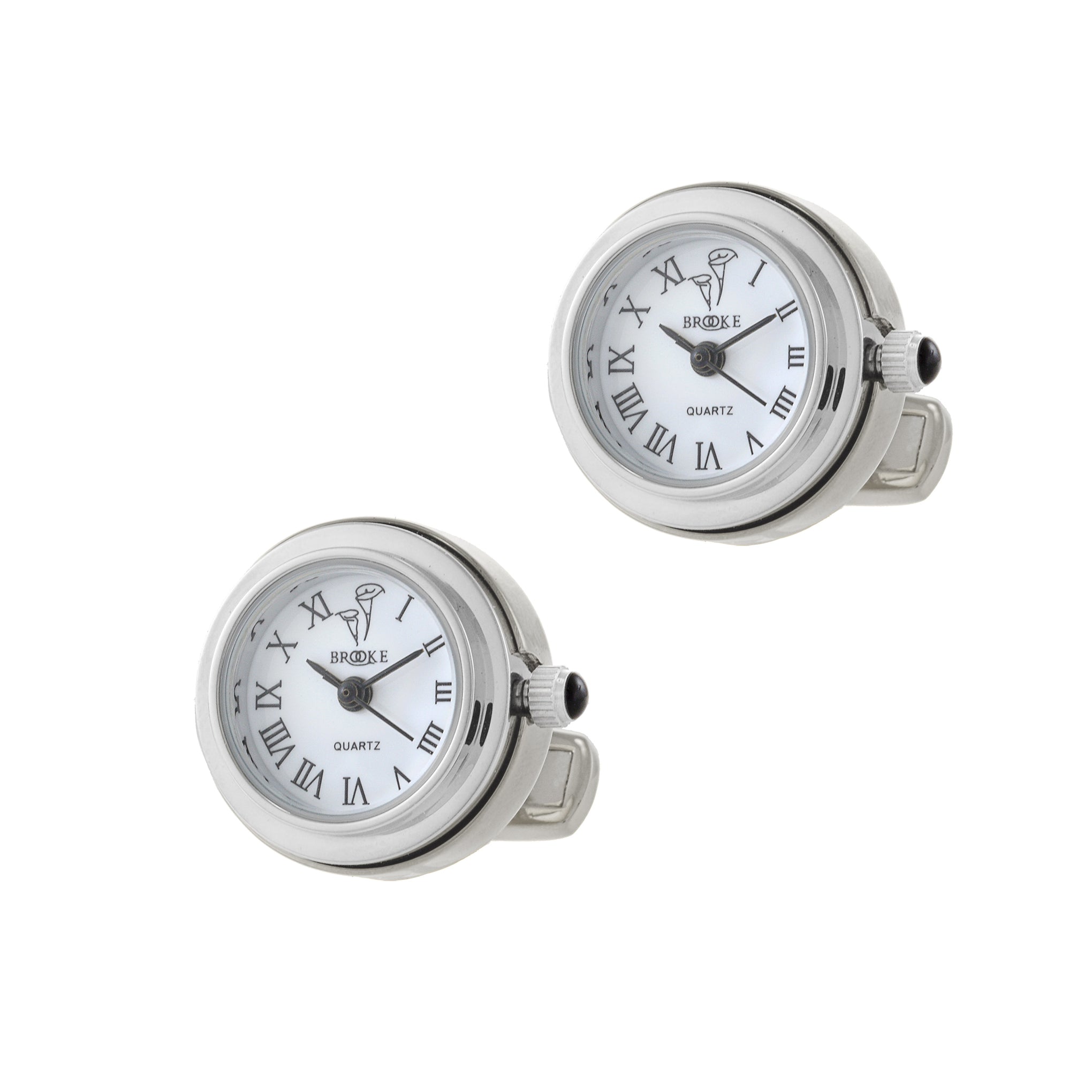 Louis Martin Sterling Silver Watch Design Cufflinks