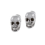 Louis Martin Sterling Silver Skull Cufflinks