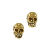 Louis Martin Vermeil Skull Cufflinks