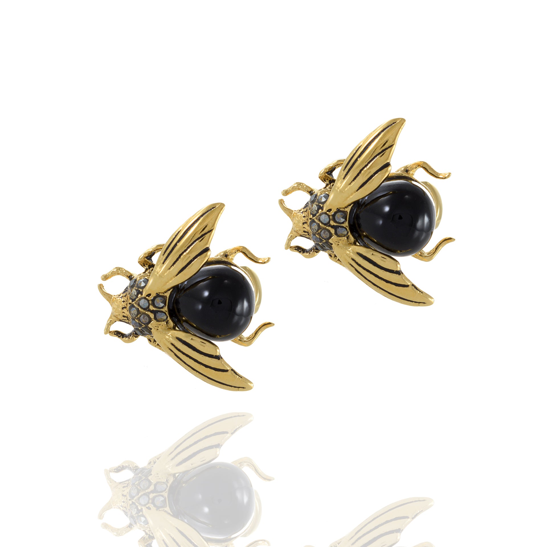 Louis Martin Bee Vermeil Cufflinks