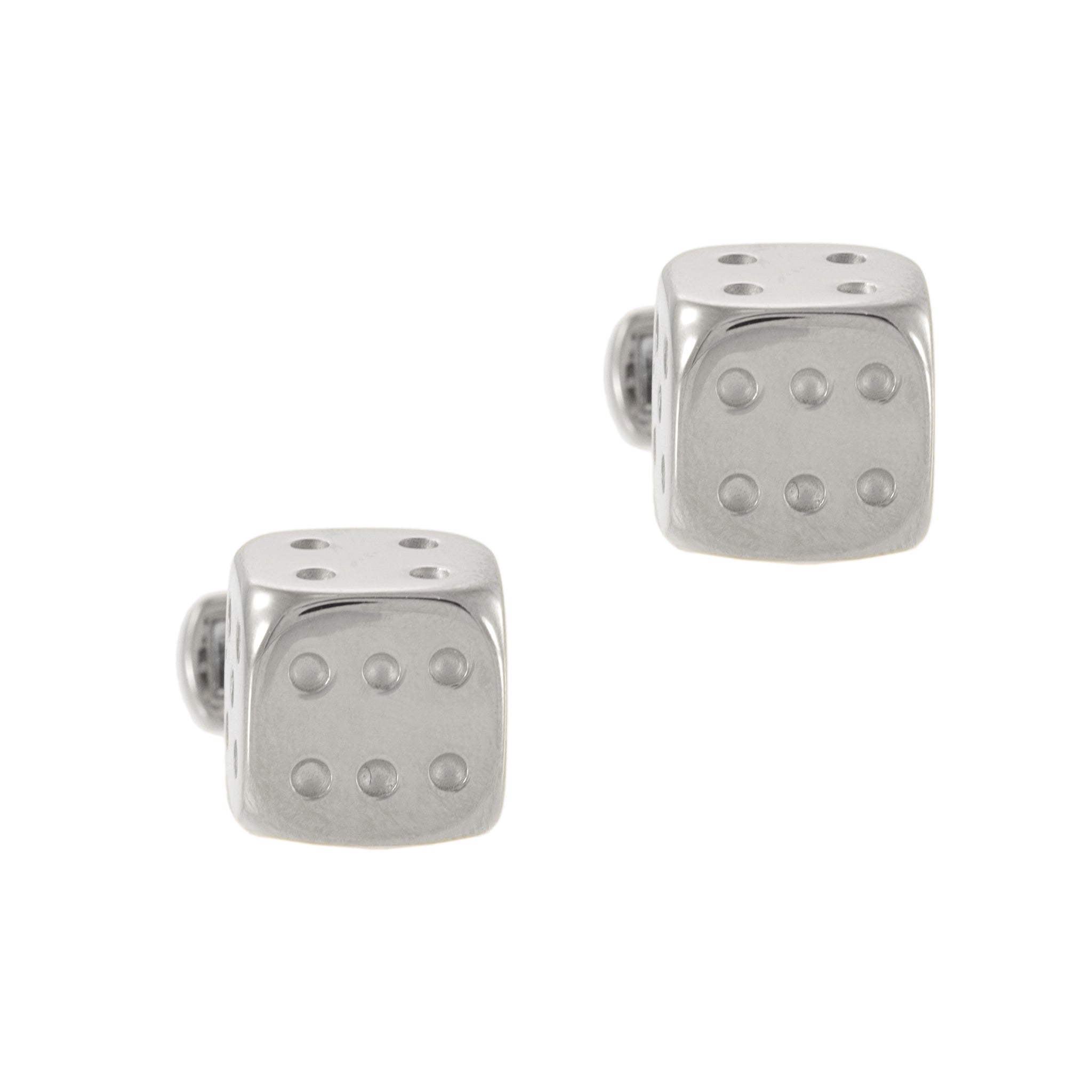 Louis Martin Sterling Silver Dice Cufflinks