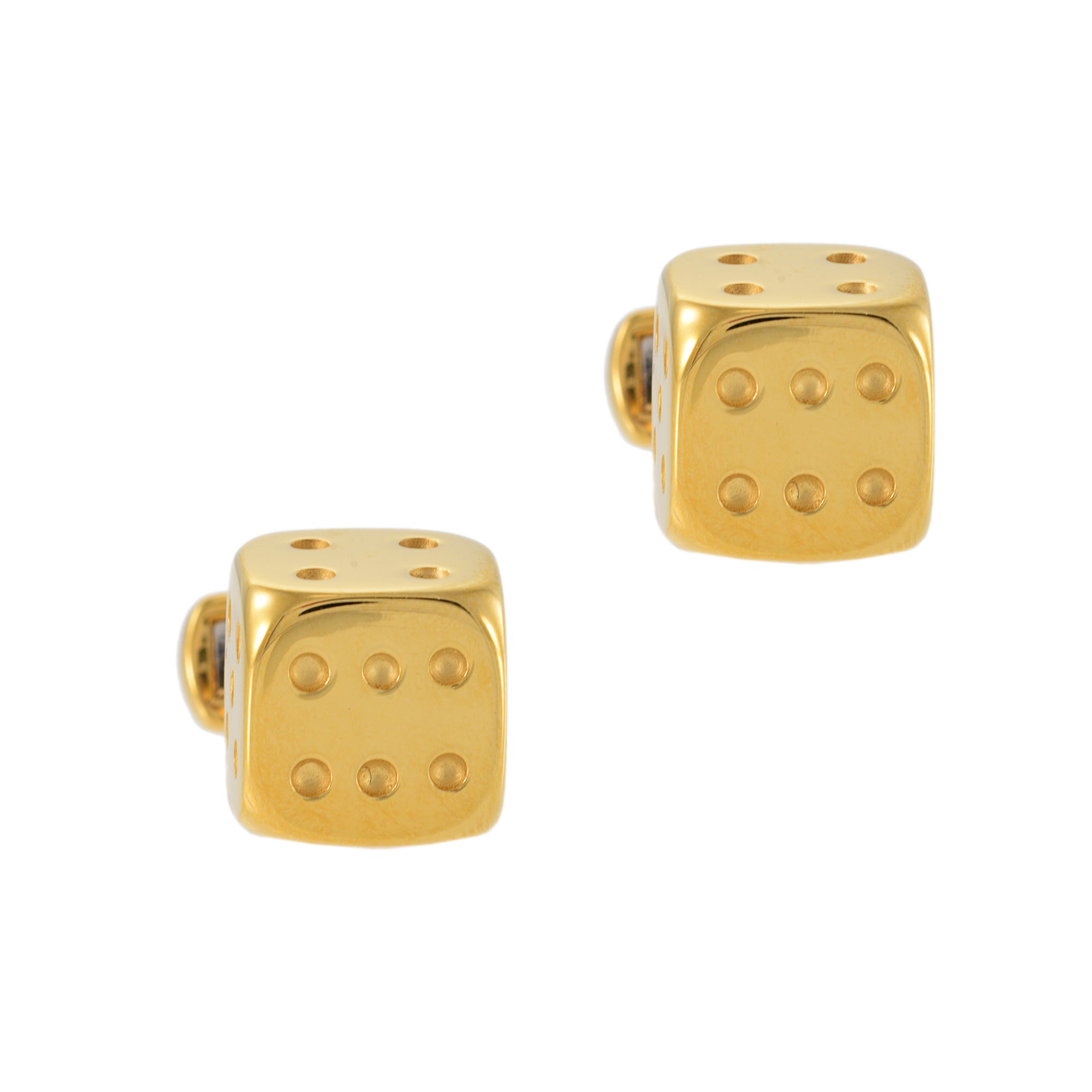 Louis Martin Vermeil Dice Cufflinks