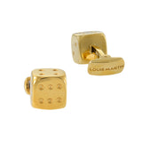 Louis Martin Vermeil Dice Cufflinks