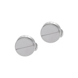 Louis Martin Sterling Silver Pill Box Cufflinks