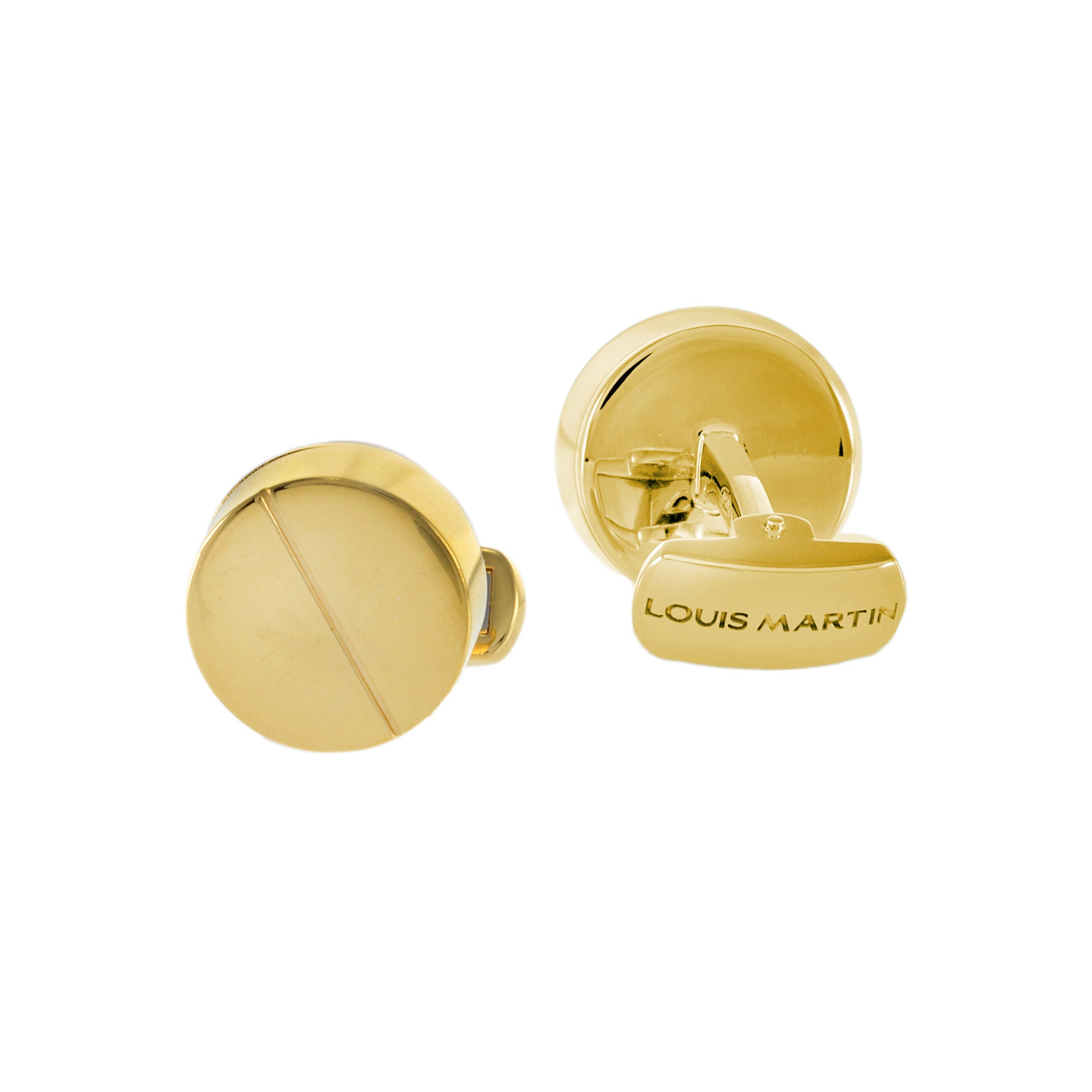 Louis Martin Vermeil Pill Box Cufflinks