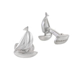 Louis Martin Sterling Silver Sailboat Cufflinks