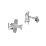 Louis Martin Sterling Silver Airplane Cufflinks