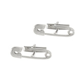 Louis Martin Sterling Silver Safety Pin Cufflinks