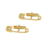 Louis Martin 18KT Yellow Gold Vermeil Safety Pin Cufflinks