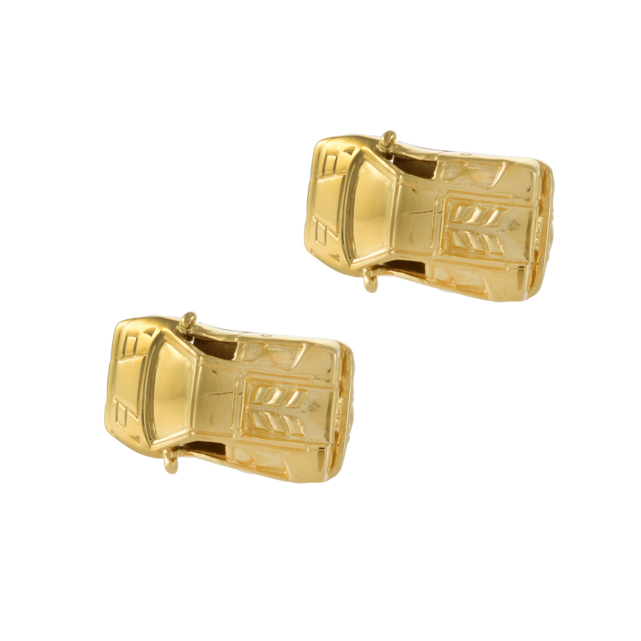 Louis Martin Vermeil Race Car Cufflinks