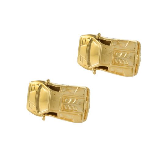 Louis Martin Vermeil Race Car Cufflinks