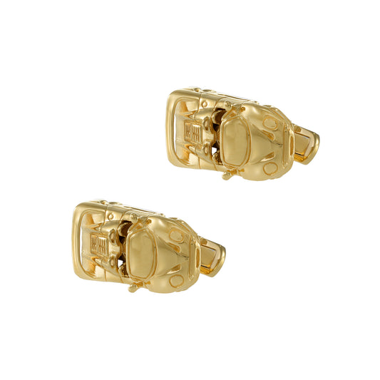 Louis Martin 18KT Yellow Gold Vermeil Fancy Sports Car Cufflinks