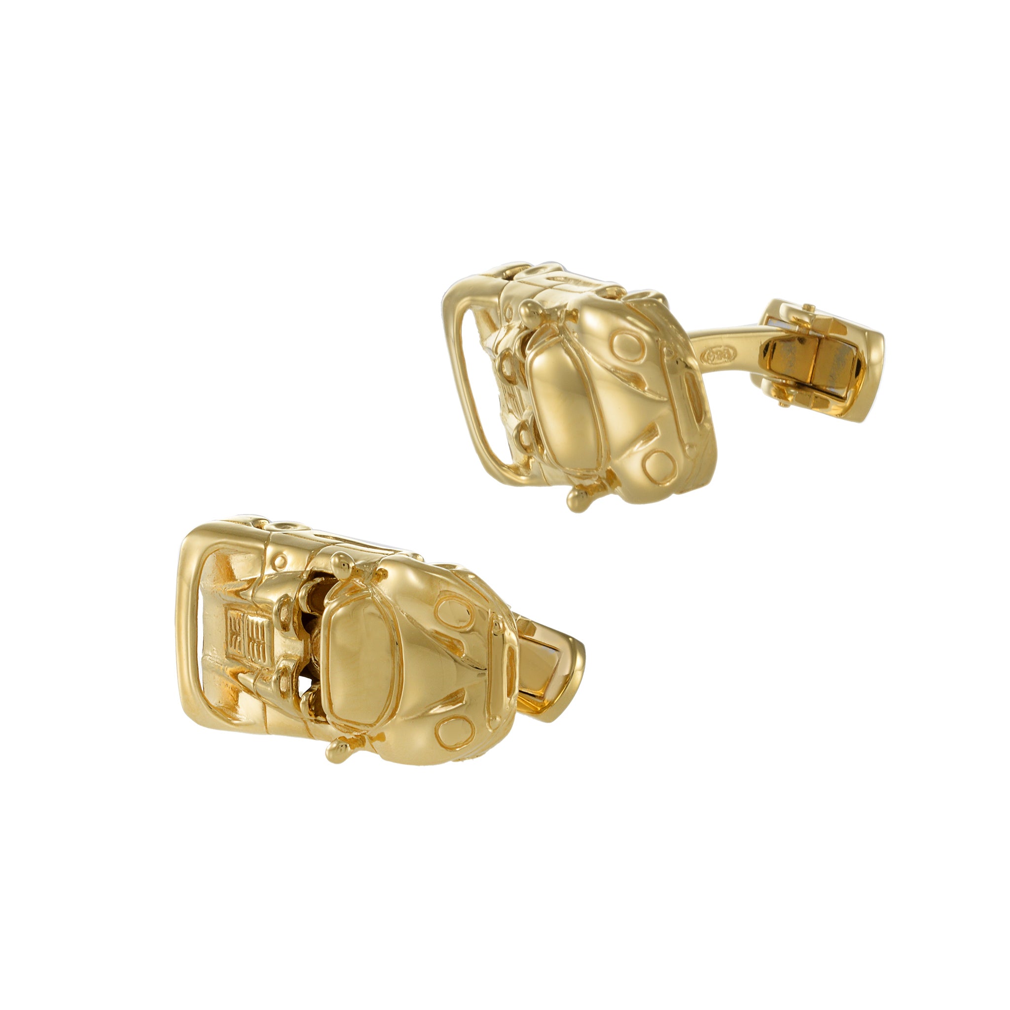 Louis Martin 18KT Yellow Gold Vermeil Fancy Sports Car Cufflinks