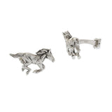 Louis Martin Sterling Silver Wild Horse Cufflinks