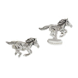 Louis Martin Sterling Silver Wild Horse Cufflinks