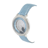 Louis Martin Dancing Gems Watch with Blue Topaz and Diamonds