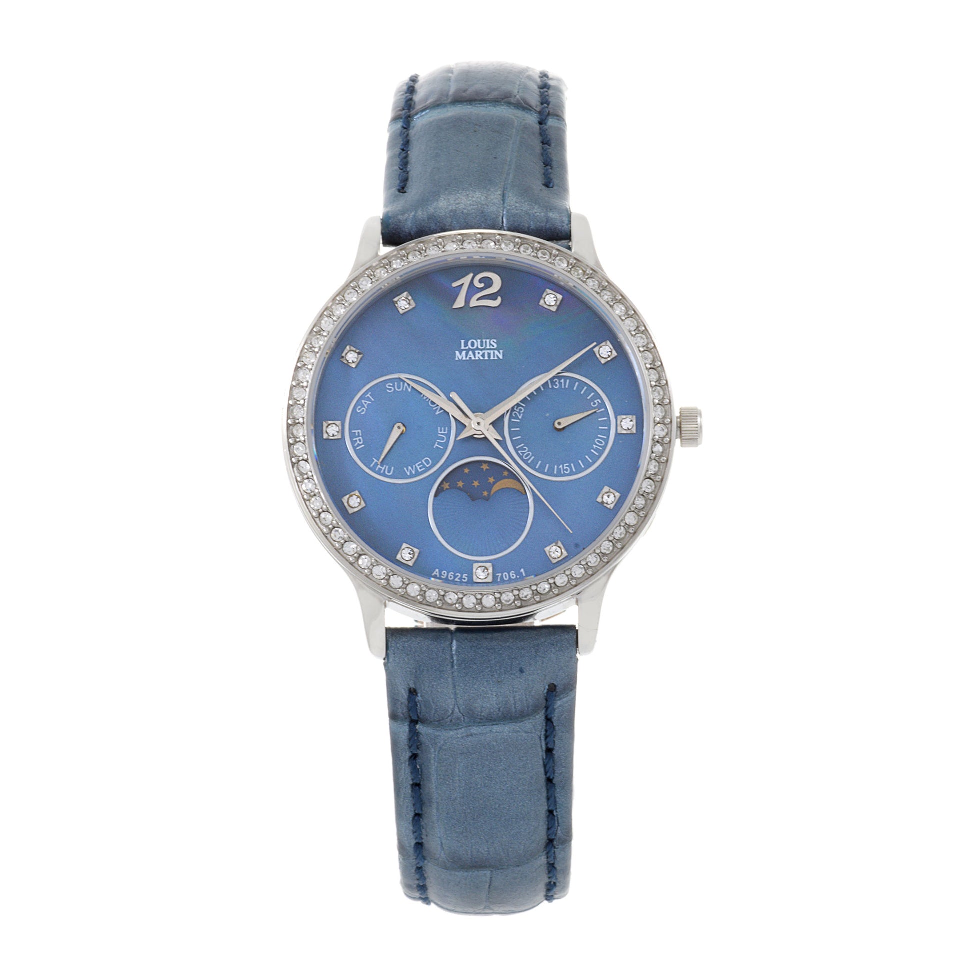 Louis Martin Blue Dial Ladies Watch