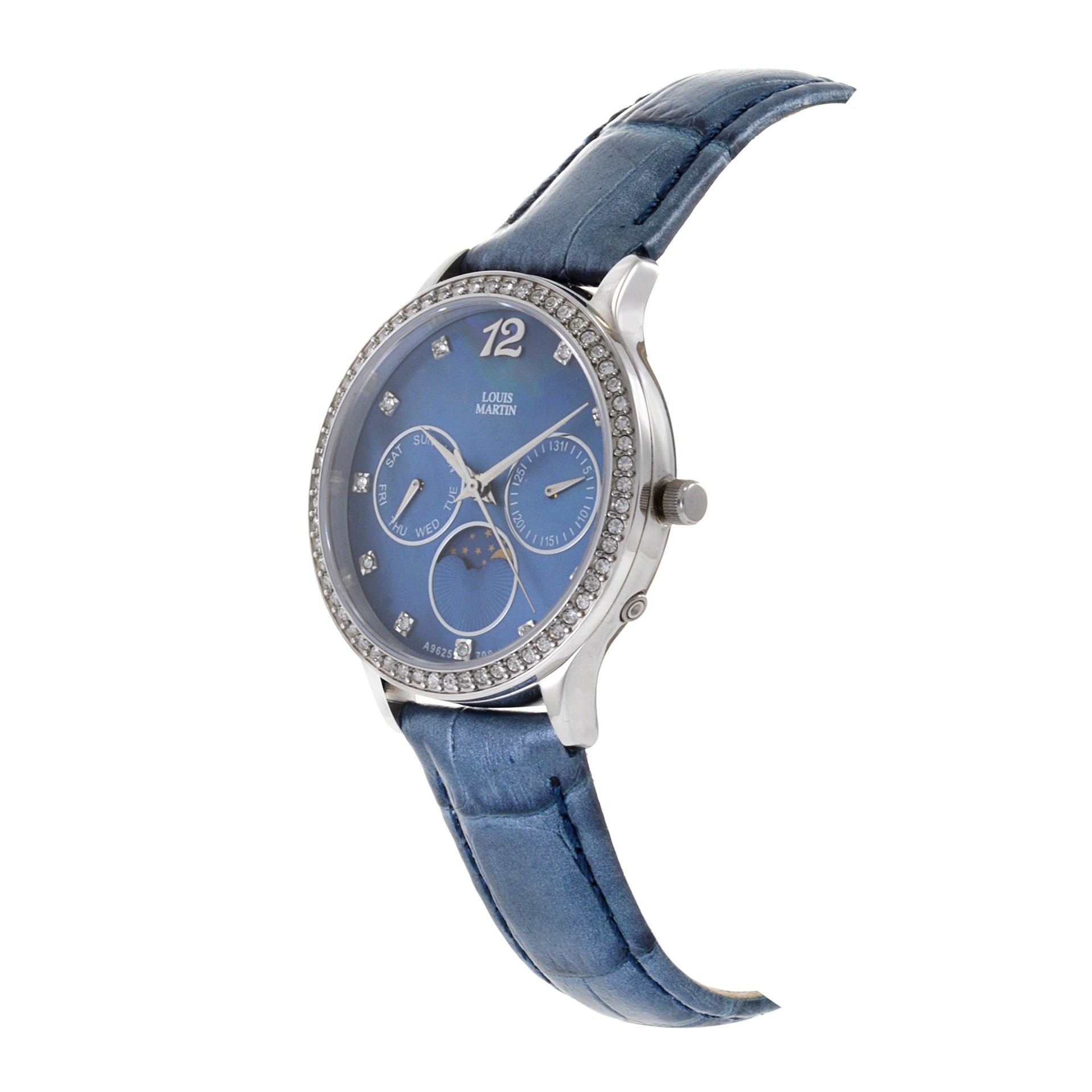 Louis Martin Blue Dial Ladies Watch