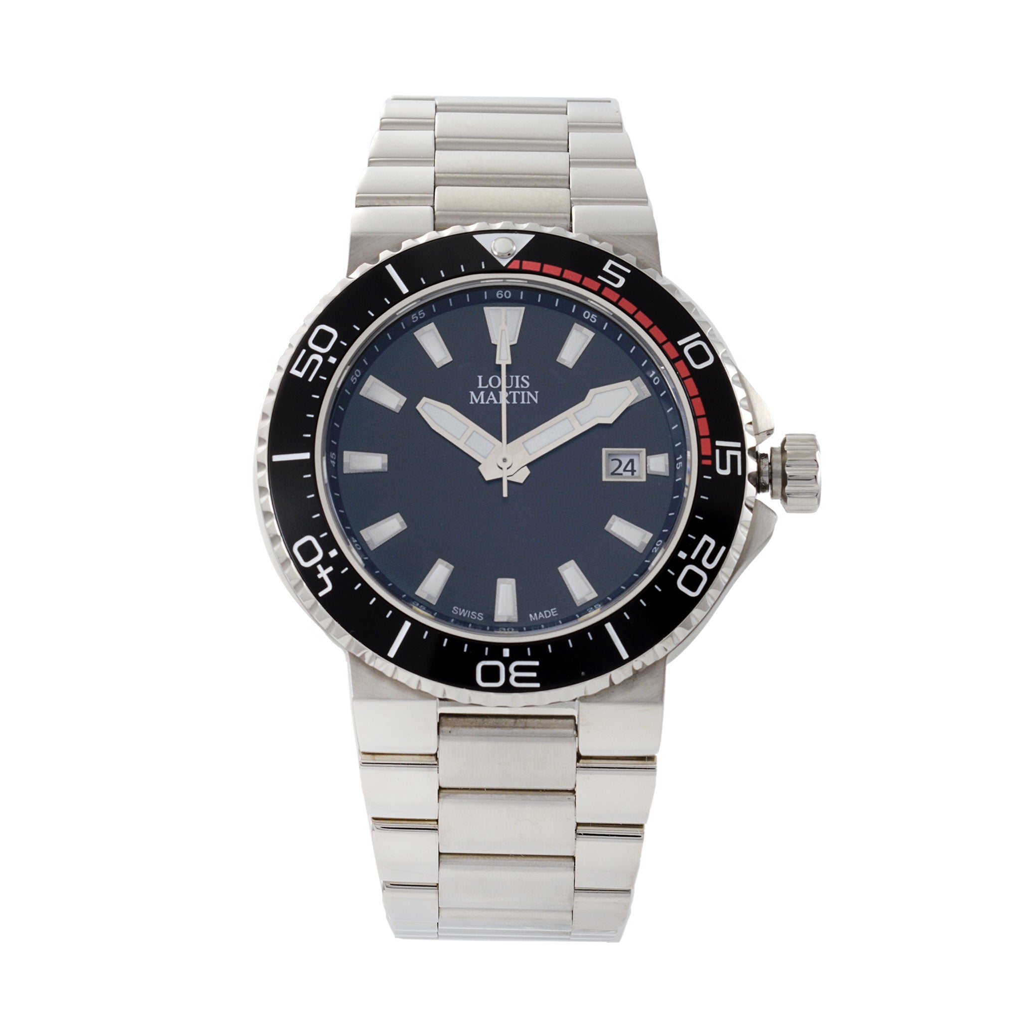 Louis Martin Black Ocean Edge Watch