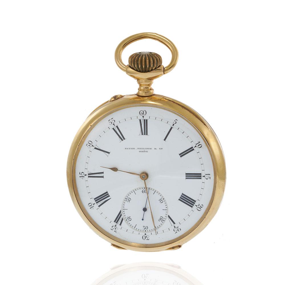 Antique Circa 1890 Patek Philippe 18KT Yellow Gold Jumbo Pocket Watch