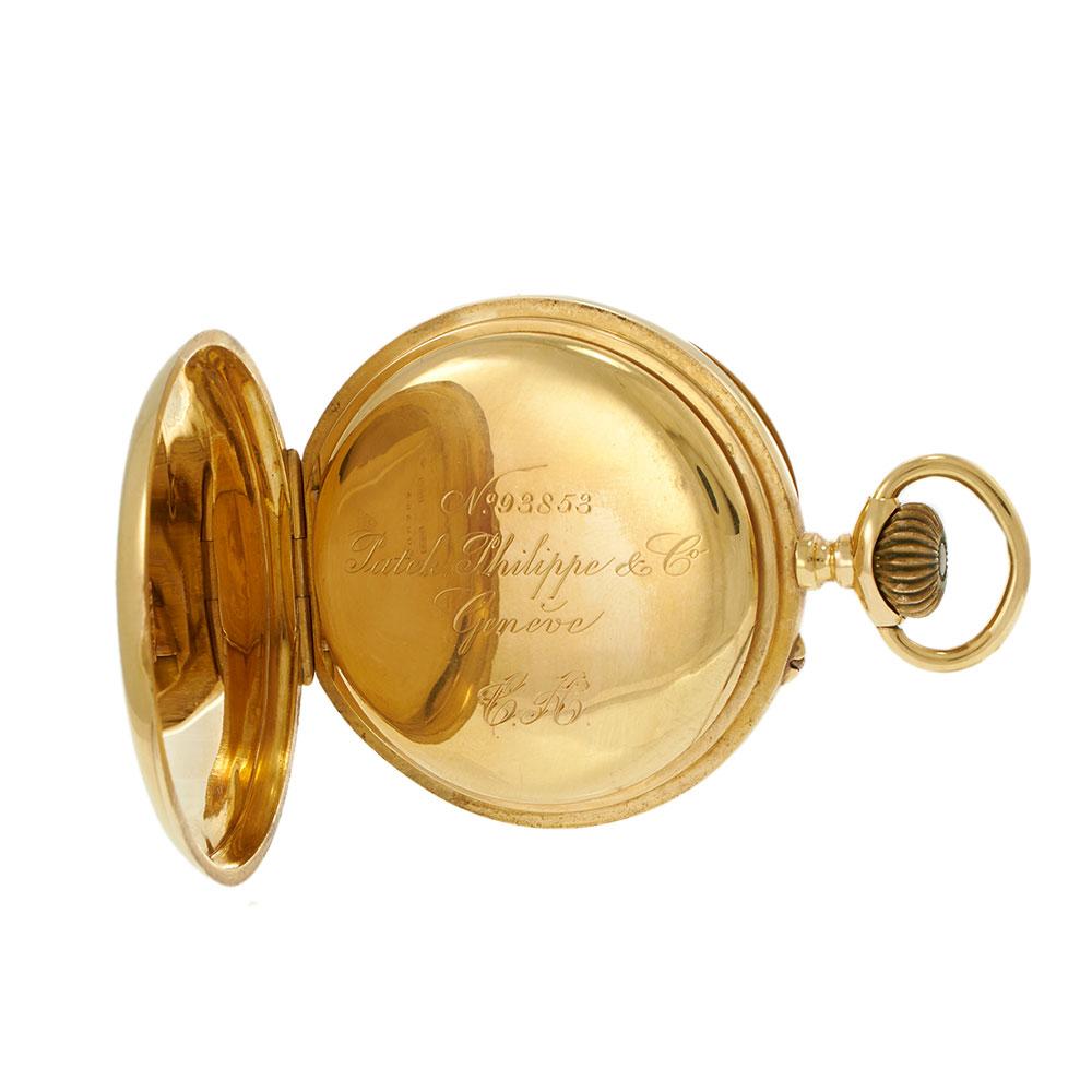 Antique Circa 1890 Patek Philippe 18KT Yellow Gold Jumbo Pocket Watch