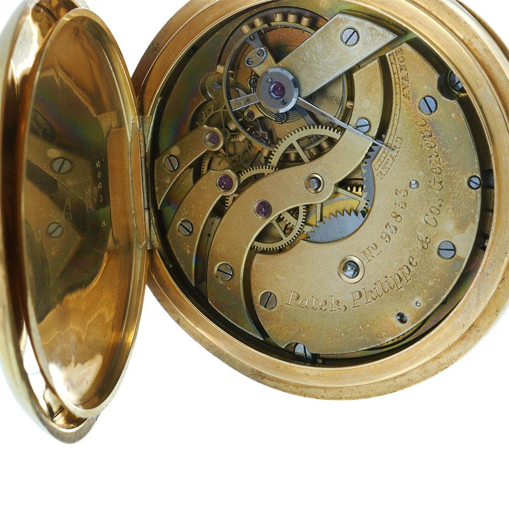 Antique Circa 1890 Patek Philippe 18KT Yellow Gold Jumbo Pocket Watch