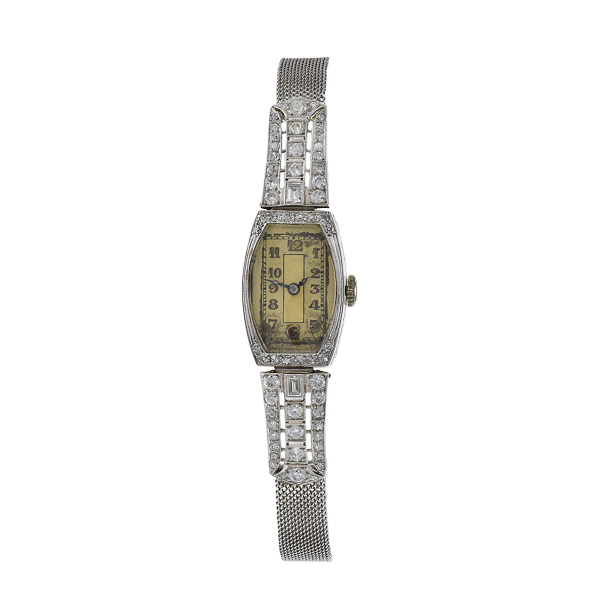Vintage 1940s Gruen, Gold and Platinum Cocktail Watch with 