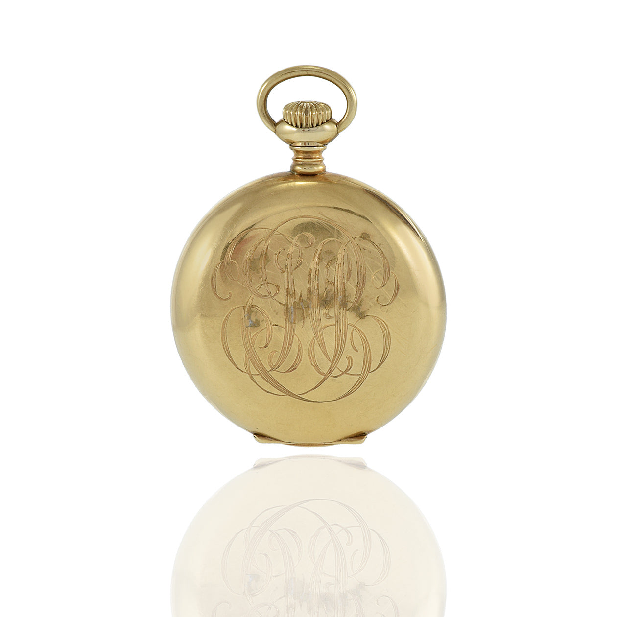 Vintage 1905 Elgin 14KT Yellow Gold Pocket Watch Louis Martin Jewelers Rockefeller Center NYC