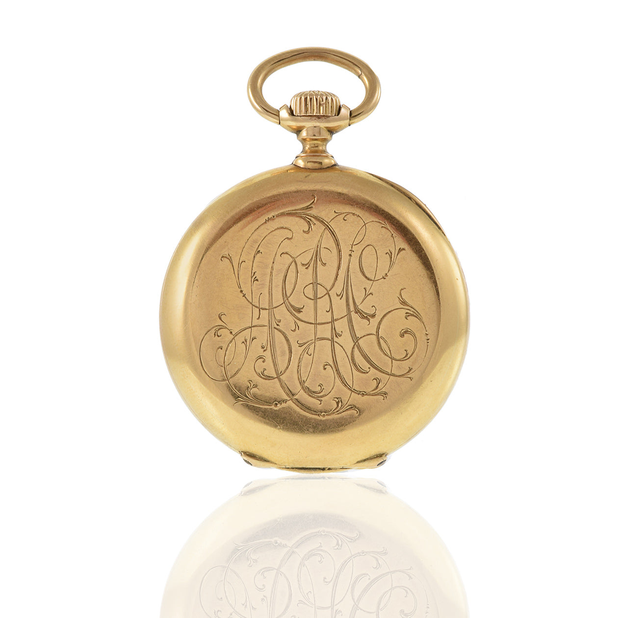 Antique Circa 1880's J.E. Caldwell 18KT Yellow Gold Pocket Watch