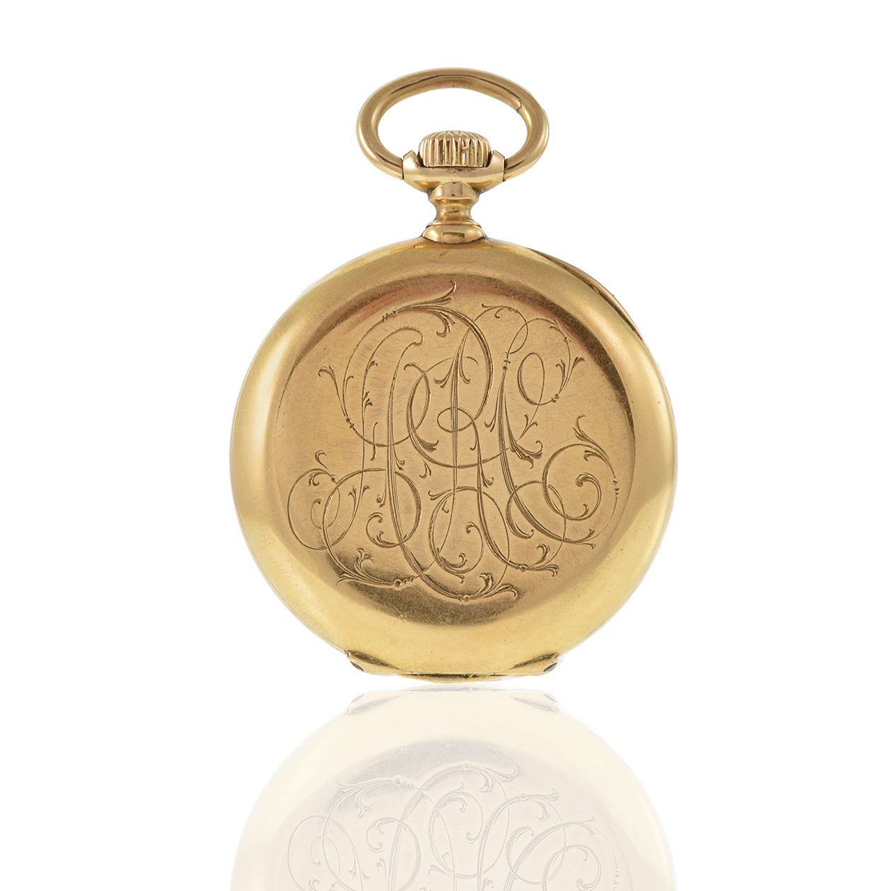 Antique Circa 1880's H.R. Ekegren Copenhagen 18KT Yellow Gold Pocket Watch