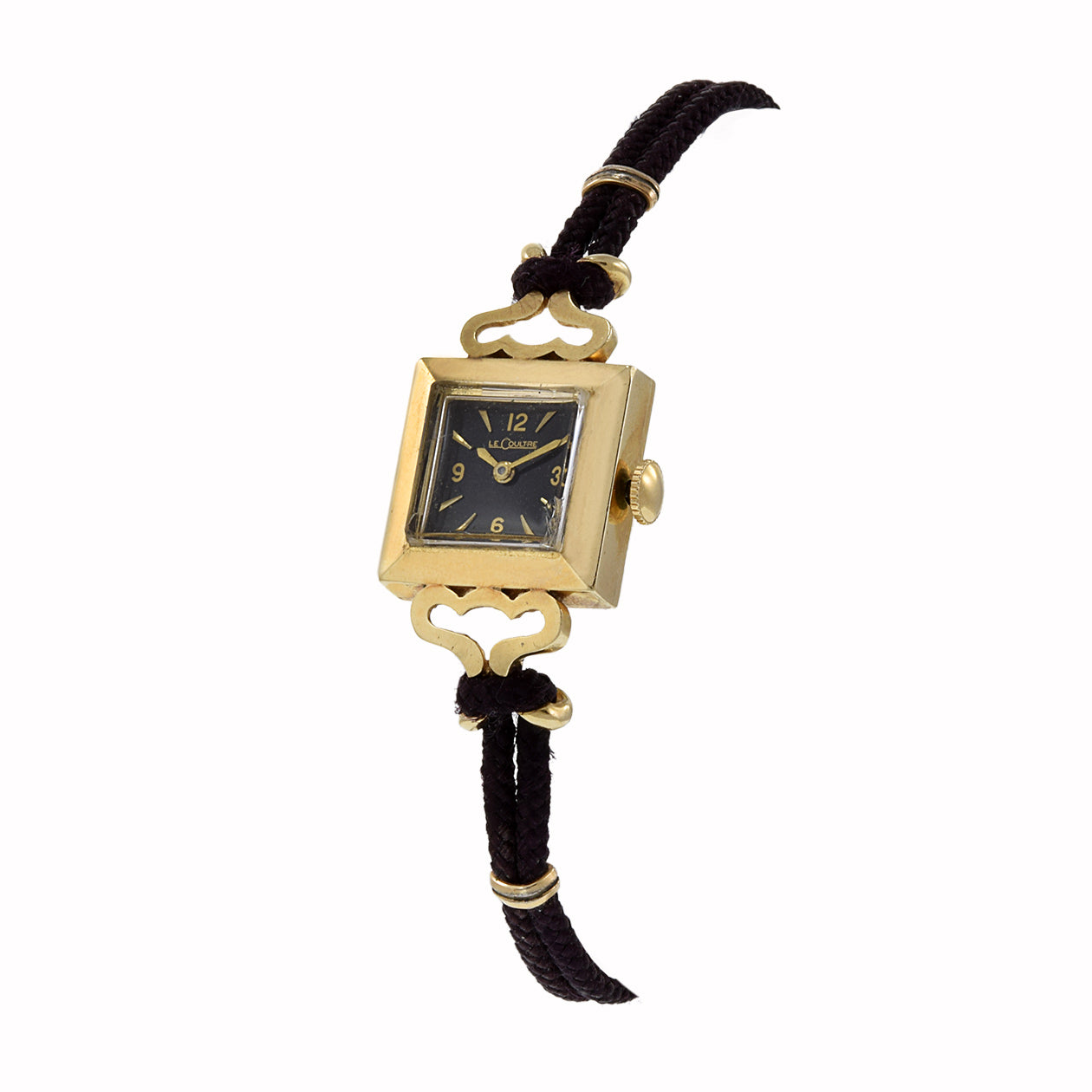 Vintage 1950's Jaeger-LeCoultre Ladies 14KT Yellow Gold Cocktail Watch