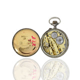 Antique 1920s Custom Enamel and Pearl Pocket watch