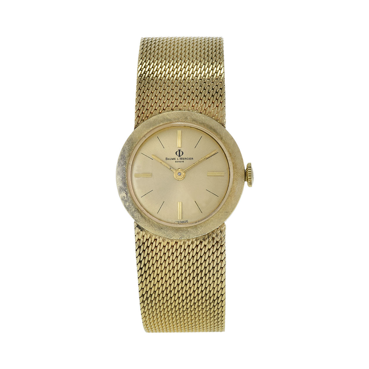 Baume & Mercier 1960's 14kt Gold Bracelet Watch