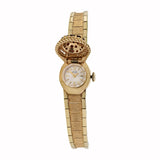 Vintage 1960s Lucien Piccard 14KT Yellow Gold Ladies Flip Top Watch