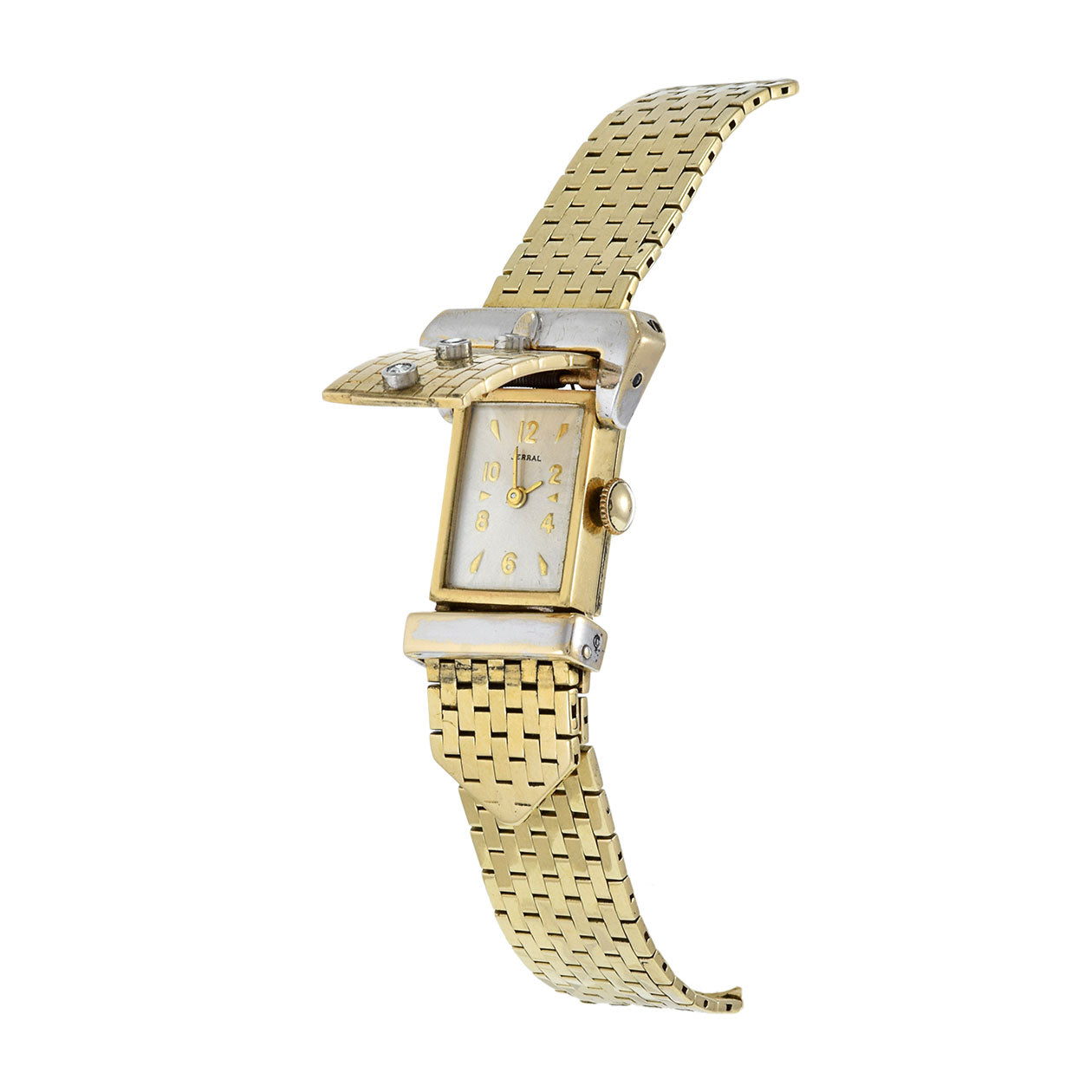Jerral 14K Yellow Gold and Diamond Cocktail Watch