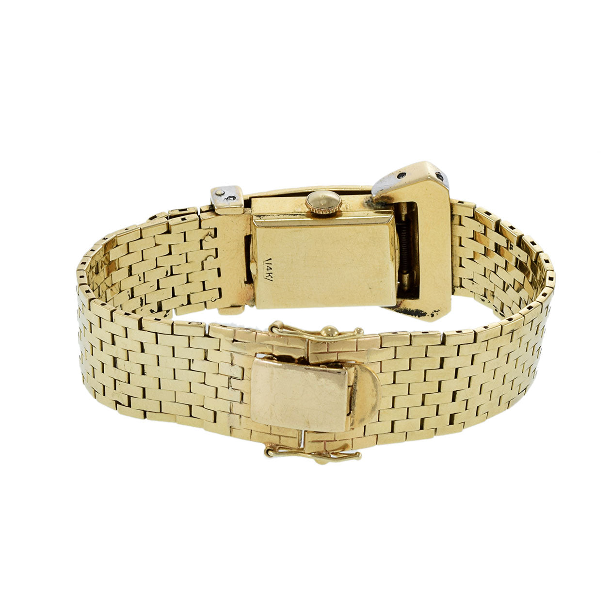 Jerral 14K Yellow Gold and Diamond Cocktail Watch