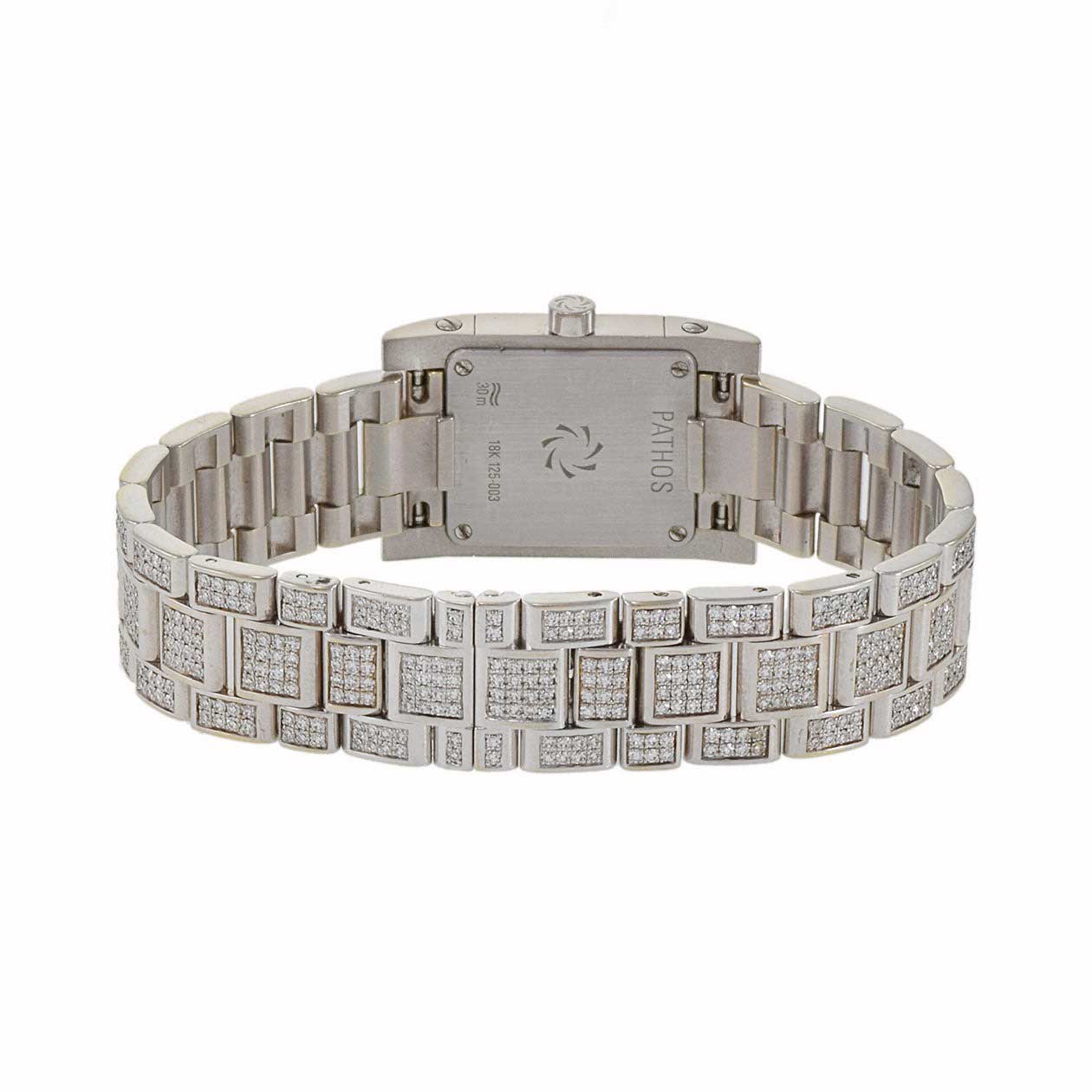 Vintage 1990's Carl F. Bucherer Pathos 18KT White Gold Diamond Watch