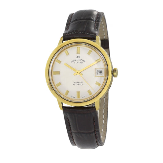 Paul Garnier 1970's Gold Top Automatic Date