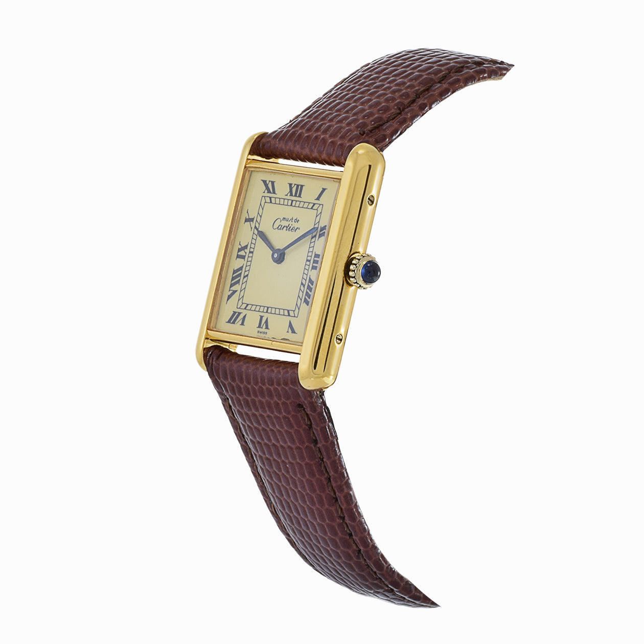 Vintage Must de Cartier 1970's Vermeil Manual Wind watch
