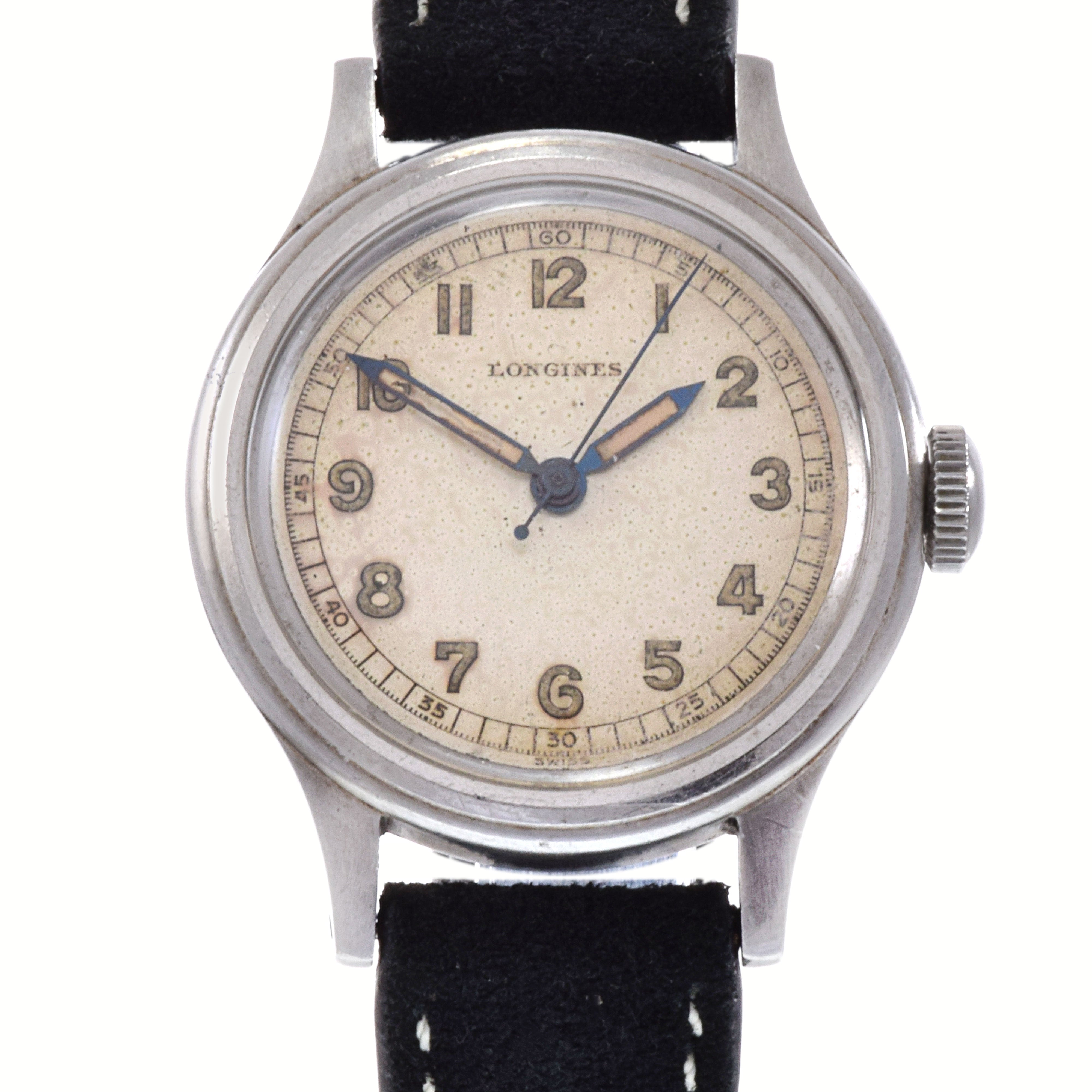 Vintage 1940's Longines Sei Tacche Military Style Watch