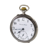 Antique IWC 1915 800 Silver Pocket Watch With Papers