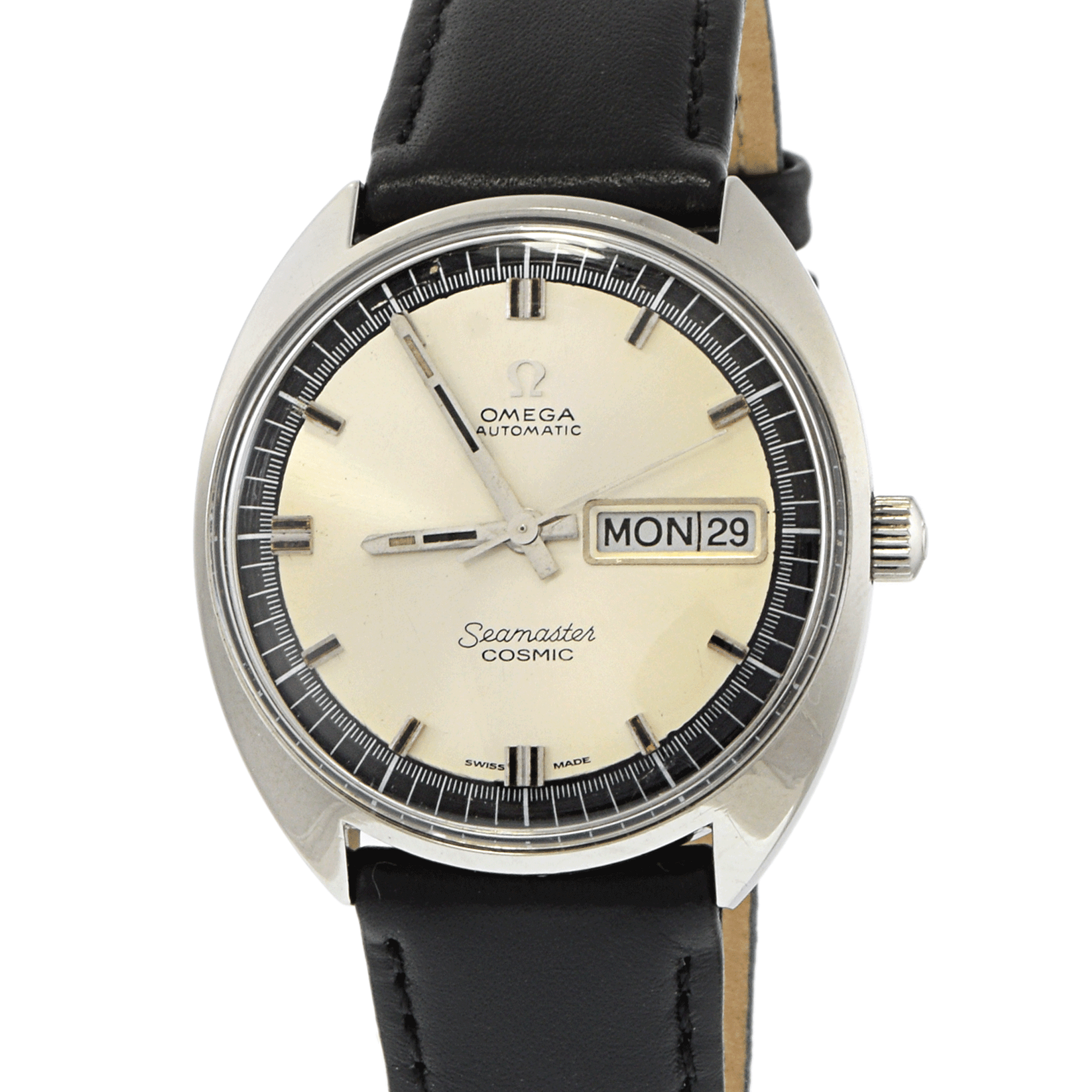 Vintage 1960s Omega Seamaster Cosmic Stainless Steel Watch