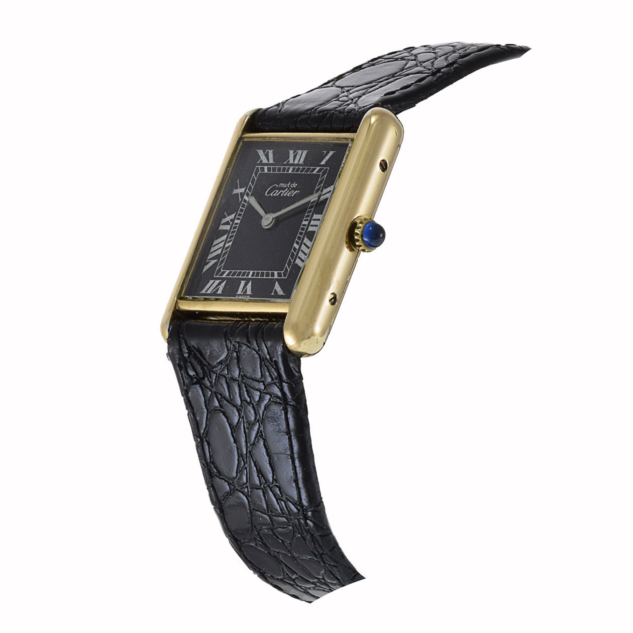 Vintage Must de Cartier 1970's Vermeil manual wind watch