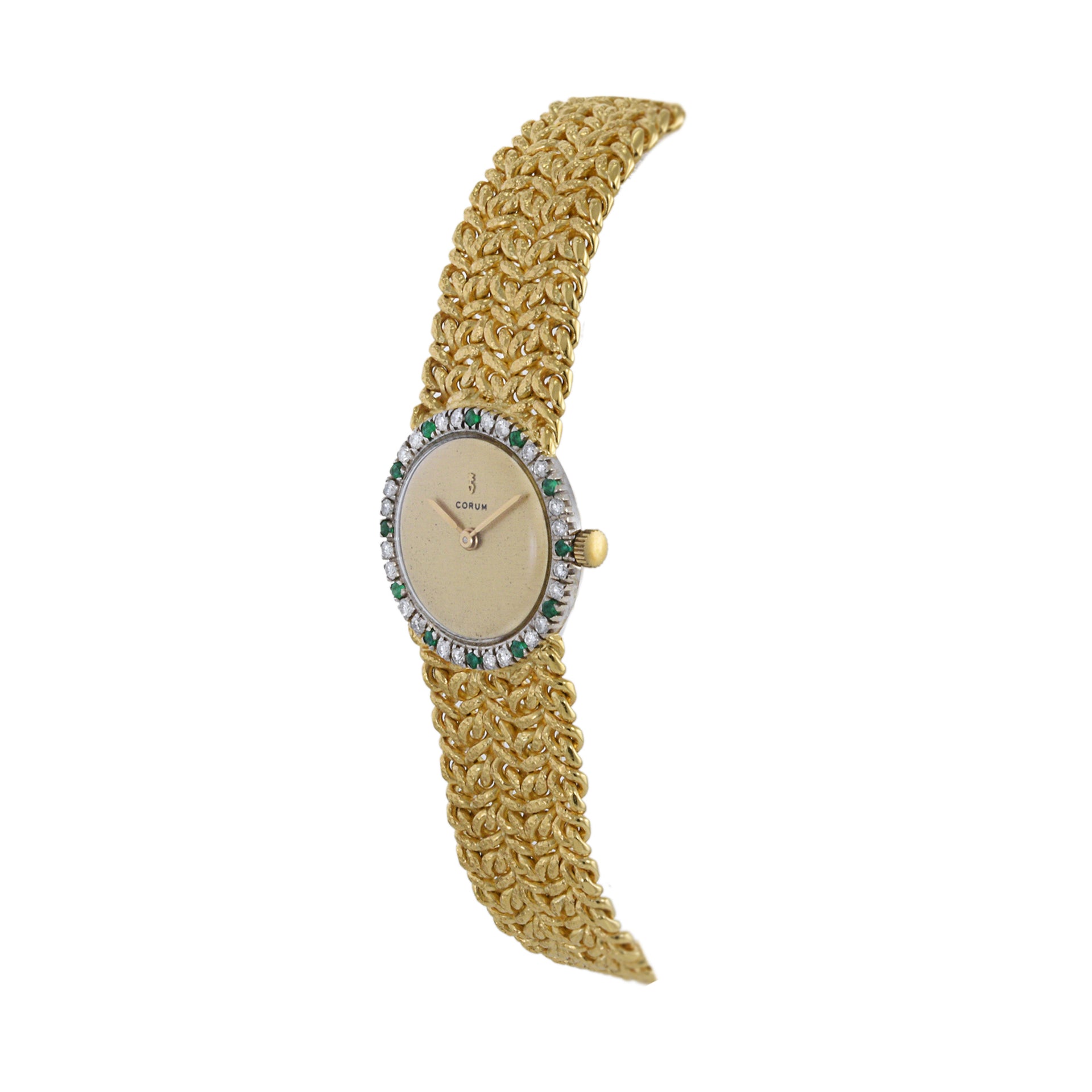 Corum Cocktail Watch 18K Yellow Gold with Diamonds and Rubies