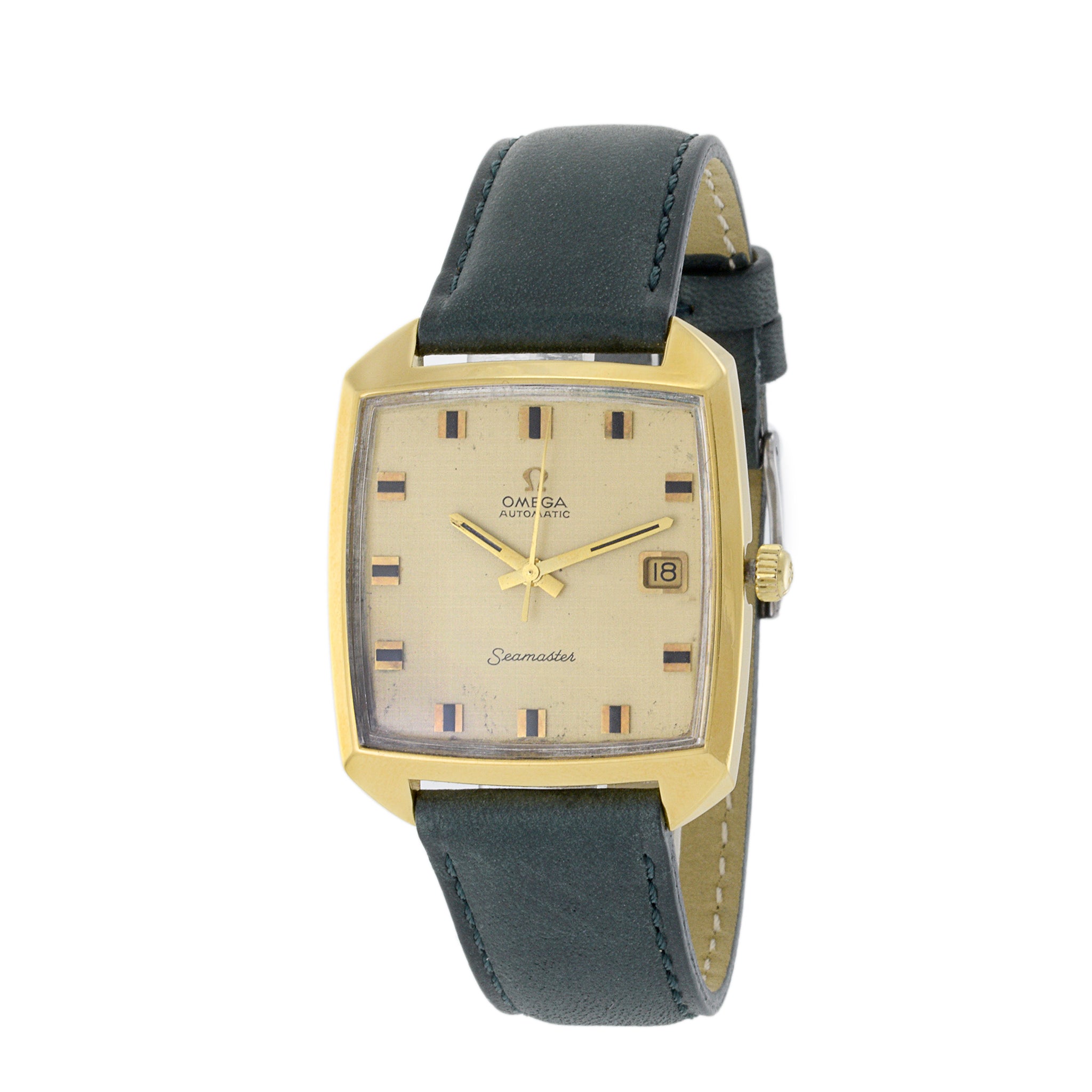 1968 Omega Seamaster Reference 166.042 TV Dial Automatic Watch Louis Martin Jewelers Rockefeller Center NYC