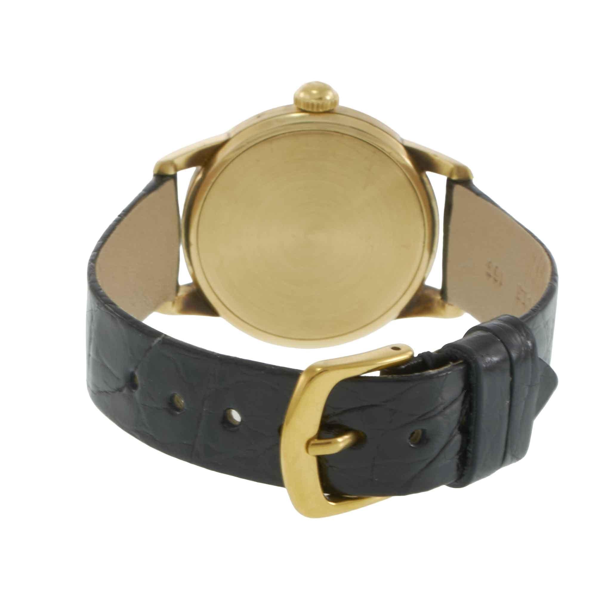 Vintage Circa 1943 Omega 14KT Yellow Gold Dress Watch – Manual Wind